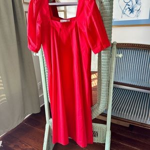 Hunter Bell red dress